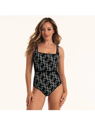 Style Dalida jednodielne plavky 7229 čiernobiela - Anita Classix