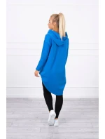 Mikina s kapucňou s dlhým chrbtom nevädza