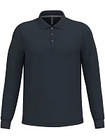 Kariban K 243 Pánske polo tričko s dlhým rukávom z piké 20.K243 tmavomodré Kariban K 243 Pánske polo tričko s dlhým rukávom z piké 20.K243 tmavomodré