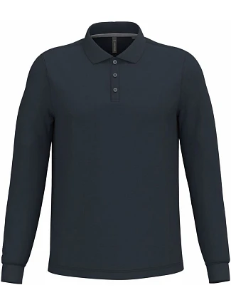Kariban K 243 Pánske polo tričko s dlhým rukávom z piké 20.K243 tmavomodré Kariban K 243 Pánske polo tričko s dlhým rukávom z piké 20.K243 tmavomodré