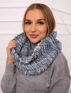 KN16 Dámska čiapka modrá+grafitová