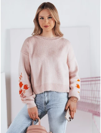 Dámsky sveter LYRA pink FashionStreet MY2215 Dámsky sveter LYRA pink FashionStreet MY2215