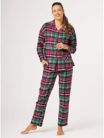 Pyžamo Key LNS 414 B26 s dlhými rukávmi, veľkosti S–XL, na zapínanie Pyžamo Key LNS 414 B26 s dlhými rukávmi, veľkosti S–XL, na zapínanie
