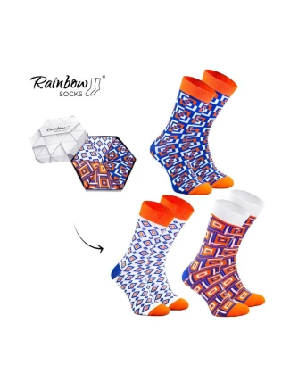 Skarpetki Rainbow Socks W Geometryczne Wzory 3 Pary