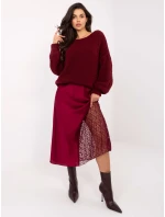 Sukňa MI SD 3287.36 bordová