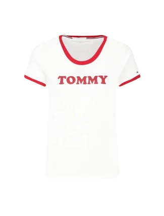 Dámske tričko s krátkym rukávom UW0UW01905-100 - Tommy Hilfiger Dámske tričko s krátkym rukávom UW0UW01905-100 - Tommy Hilfiger