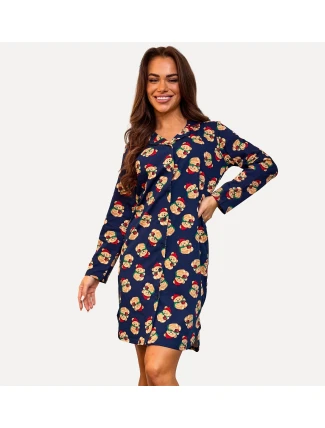 Cornette 104/474 Teddy 7 long/r 3XL-5XL dámska košeľa bez gombíkov