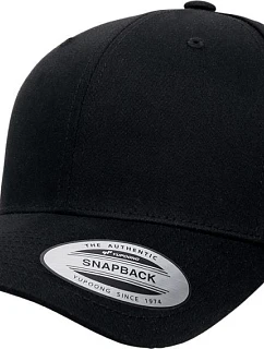 Flexfit 6389 6-panelová snapbacková čiapka „Retro“ 55.6389 čierna