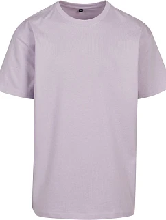 Build your Brand BY 102 Oversize tričko z hrubej bavlny 56.0102 lila