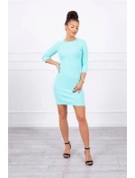 Šaty s ozdobnými gombíkmi mint Šaty s ozdobnými gombíkmi mint