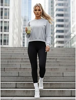 CASUALVIBE dámska klasická mikina svetlo šedá FashionStreet BY1300