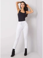 Dámske pletené chino nohavice biele (3589.07X)