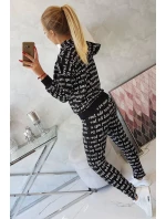 Sada s potlačou čierna