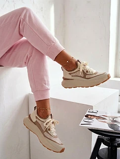 Dámska športová obuv Big Star TT274571 HI-POLY SYSTEM Beige