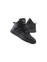 Pánske športové členkové topánky Hoops 3.0 Mid Wtr GW6421 Black - Adidas