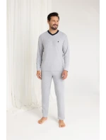 Pánske dlhé froté pyžamo Regina 489 M-XL