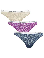 Dámske brazílske čipky Carousel 3Pack QD3925E-6Q2 - Calvin Klein