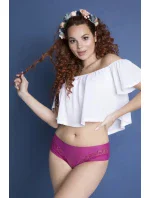 Dámske nohavičky KISS purpurová - Julimex Dámske nohavičky KISS purpurová - Julimex