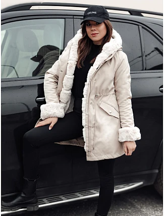 Dámska zimná bunda ARCTIC beige FashionStreet TY4767