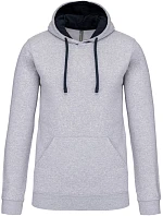 Kariban K 446 Mikina s kapucňou v kontrastných farbách 20.K446 oxford grey/navy Kariban K 446 Mikina s kapucňou v kontrastných farbách 20.K446 oxford grey/navy