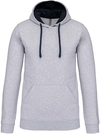 Kariban K 446 Mikina s kapucňou v kontrastných farbách 20.K446 oxford grey/navy Kariban K 446 Mikina s kapucňou v kontrastných farbách 20.K446 oxford grey/navy