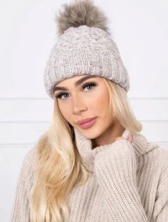 Čiapka K169 svetlo béžová