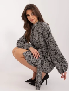 Šaty LK SK 509526 1.06 šedá čierna