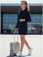 Dámska dlhá oversize mikina TIMMY navy blue FashionStreet EY1936 Dámska dlhá oversize mikina TIMMY navy blue FashionStreet EY1936
