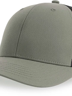 Atlantis Headwear Bryce 6-panelová truckerová čiapka 33.0102 šedá/čierna