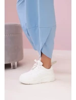 Bavlnená mikina nohavice set modrá