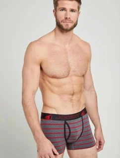 Boxerky 191612H-318 šedočervená - Jockey