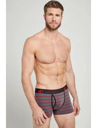 Boxerky 191612H-318 šedočervená - Jockey Boxerky 191612H-318 šedočervená - Jockey