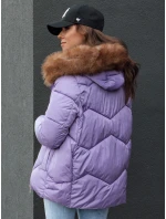 Dámska zimná bunda s kapucňou WAYWARD fialová FashionStreet TY4489