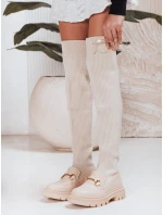 Dámske ponožkové topánky béžové FashionStreet ZY1323
