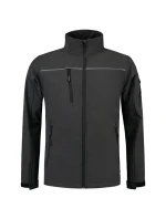 Luxusná unisexová softshellová bunda tmavosivá