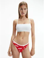 Dámska bralettka 2 pack 000QF6040E - W5H - Červená, Biela - Calvin Klein Dámska bralettka 2 pack 000QF6040E - W5H - Červená, Biela - Calvin Klein