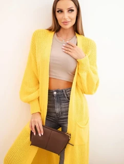 Dlhý sveter tmavožltý