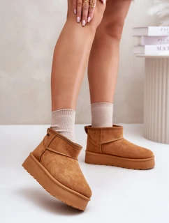 Niskie Śniegowce Na Platformie Big Star OO274A098 Camel