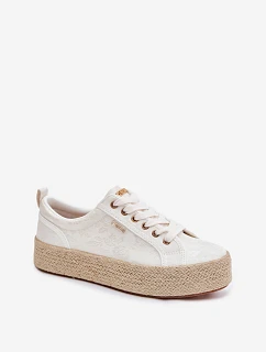 Dámske espadrilky Tenisky na platforme Big Star TT274346 Ecru