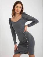 Dámske šaty EM SK HW 20 317 .08 tmavo šedá - FPrice