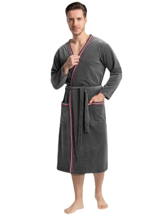 Pánsky župan Luna 854 Velour M-2XL