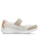 Pohodlné šnurovacie topánky Rieker W RKR575A beige