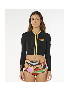Dámska bunda RIP CURL G-Bomb 1.5 Ls Fz Crop Jkt, čierna