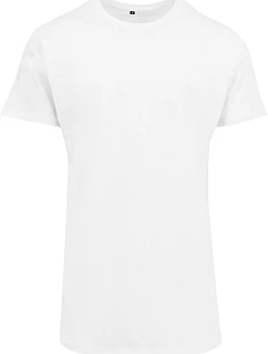 Build your Brand BY 028 Pánske tričko „Shaped Long“ 56.0028 biele