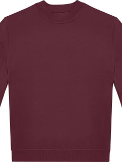 B&C ID.222 Crew Unisex mikina 01.I222 bordová