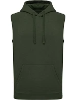Kariban ProAct PA 393 Unisex mikina s kapucňou bez rukávov 20.P393 športová khaki Kariban ProAct PA 393 Unisex mikina s kapucňou bez rukávov 20.P393 športová khaki