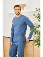 3474 PÁNSKE DLHÉ PYŽAMO LORENZO M-2XL