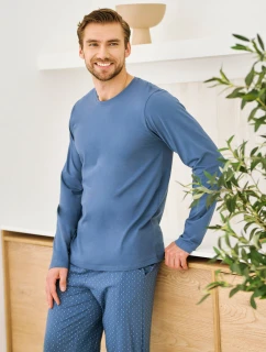 3474 PÁNSKE DLHÉ PYŽAMO LORENZO M-2XL