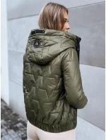 Dámska prešívaná jesenná bunda LOVE YOU zelená FashionStreet TY3836 Dámska prešívaná jesenná bunda LOVE YOU zelená FashionStreet TY3836