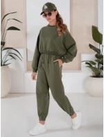 Dámske tepláky SOLIR khaki FashionStreet AY1019 Dámske tepláky SOLIR khaki FashionStreet AY1019